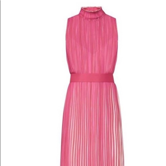 open lace back dress Pleated Gown – BCBGMAXAZRIA